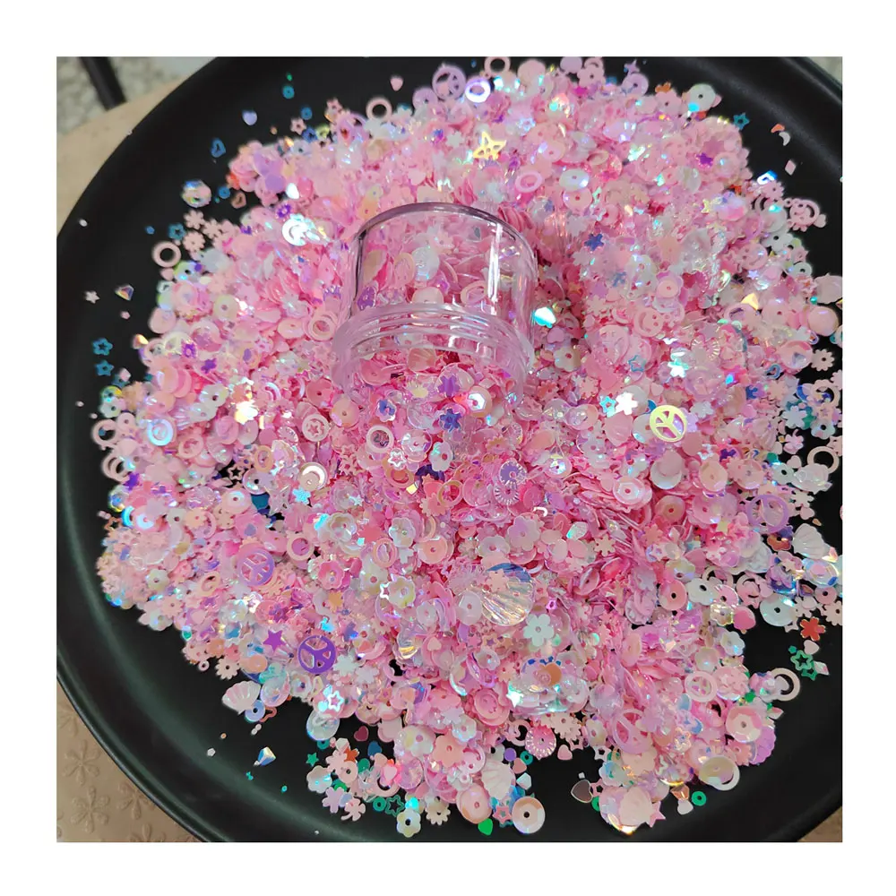 Ultra Various Shape Rabbit Maple Leaf Heart Flower Loose Sequins Glitter Paillette Wedding Decoration DIY Nail Beauty Stickers