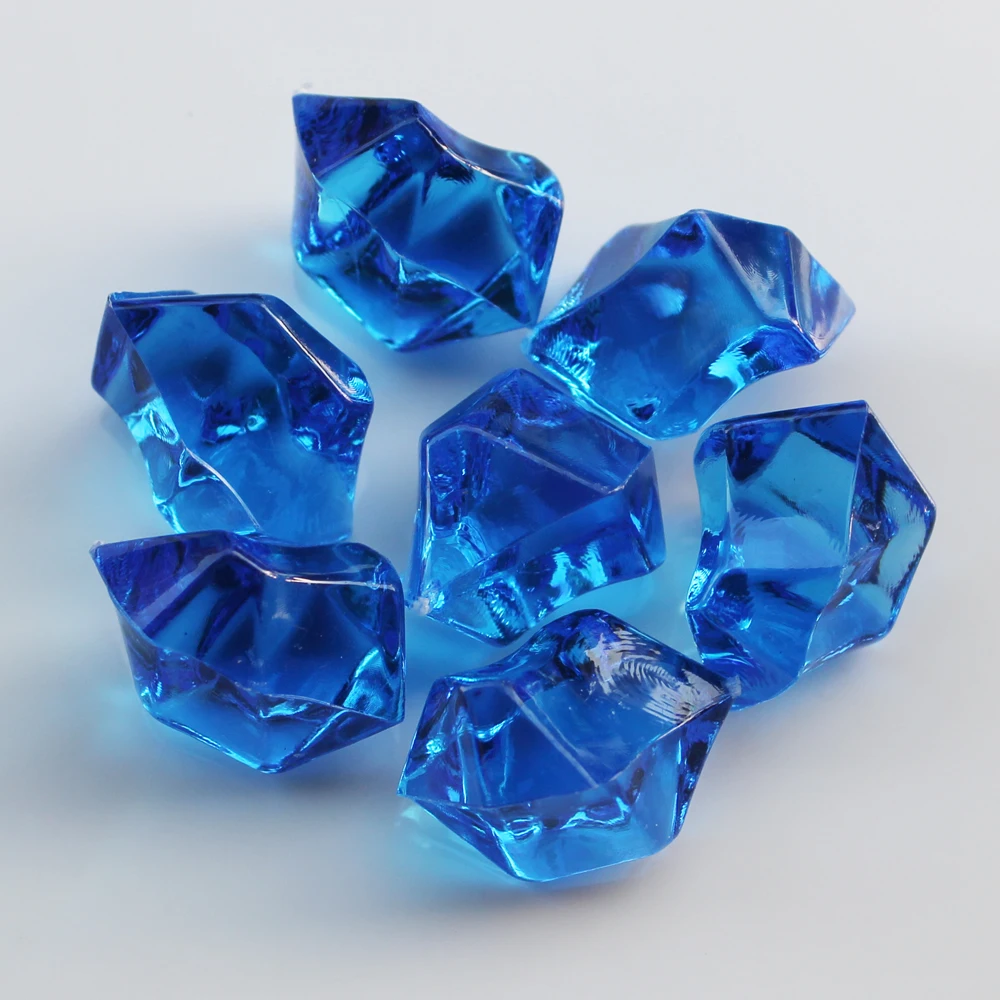
S M L Size Translucent Acrylic Crystal Gemstone Ice Rock Craft For Party Vase Filler Decorative Stone Collection Home Garden 