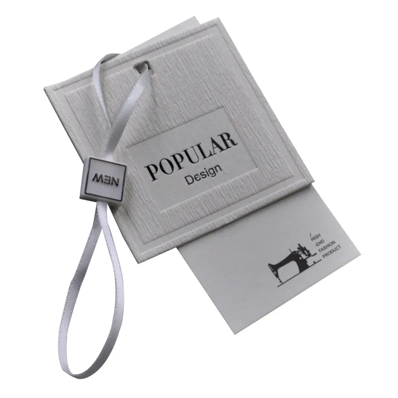 Wholesale Cheap Custom Emboss Logo Eco-friendly Paper Hang Tag For Garment With Seal Tag Print You Logo For Cloths