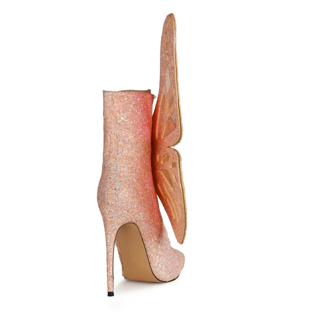 Spring New Collection butterfly Heels Shoes for Women and Ladies Customized logo Add Be Freely