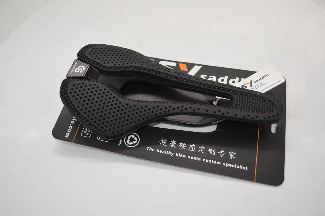 Lightweight Breathable Bike Saddle Ultra-light Hollow Mtb Road Bicycle Saddle 3d Printed Carbon Fiber Saddle