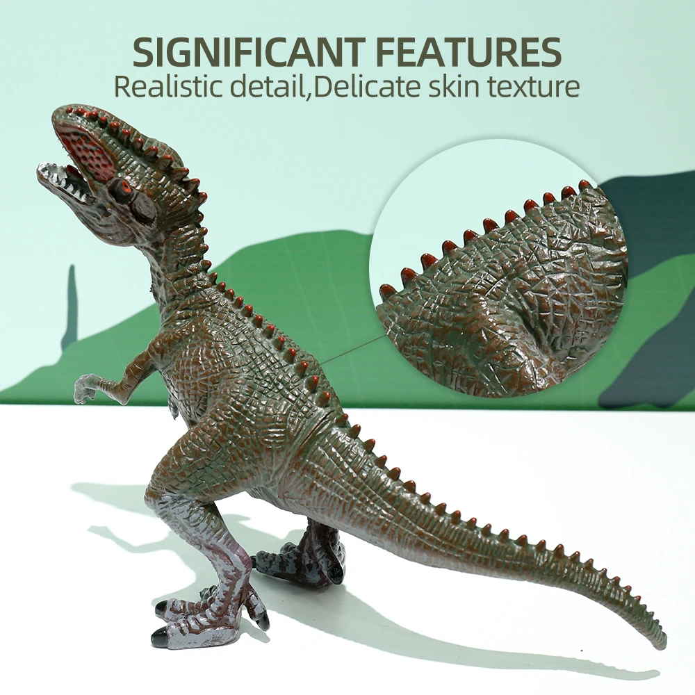 Wholesale animal Toys Dinosaur Figures Toys Realistic Dino Action Figure, Green Plastic Toys, Educational Play