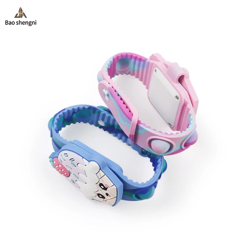 Factory Direct wholesale Fashion Profession Design Baby Wristband Cartoon Strawberry Ice Cream  Kids Watches