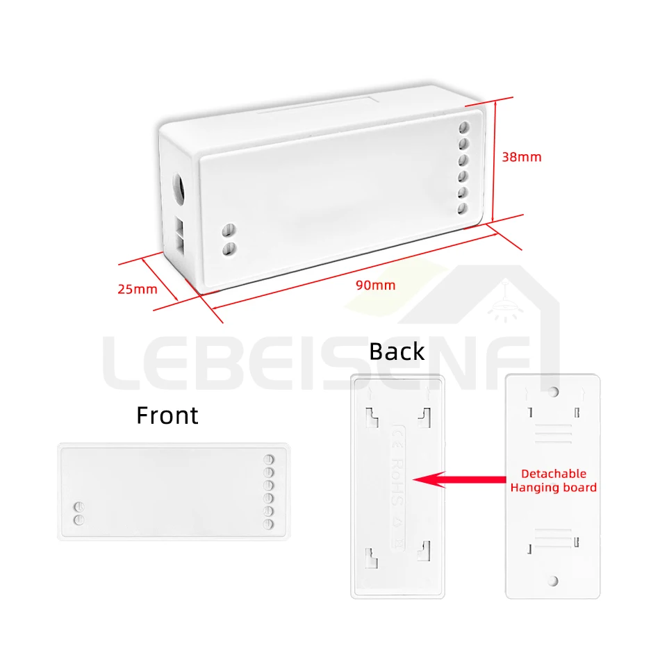 WiFi Tuya Smart LED Dimmer APP Voice Timing Lighting Controller DC 5V 12V 24V 15A for DW CW CCT RGB RGBW RGBCW PWM Strip Light