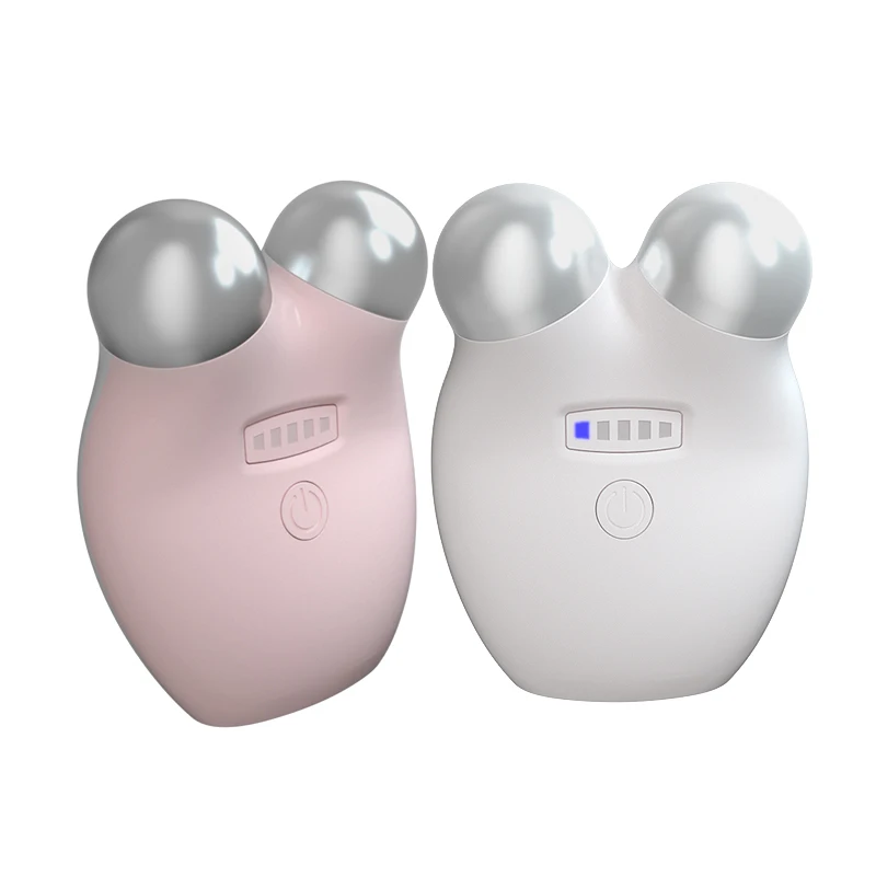 New Arrival Skin Roller Face Massager 3D Lifting Mini EMS Microcurrent Facial Toning Device