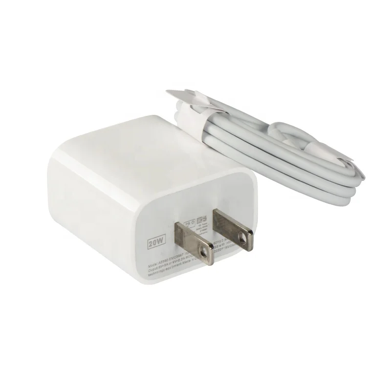 mobile original eu plug charger usb-c cable for iphone 13 charger 20w wall travel charger set