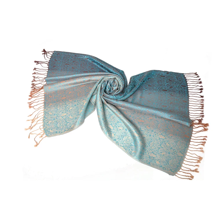 Custom digital printing comfortable woman paisley pashmina scarf