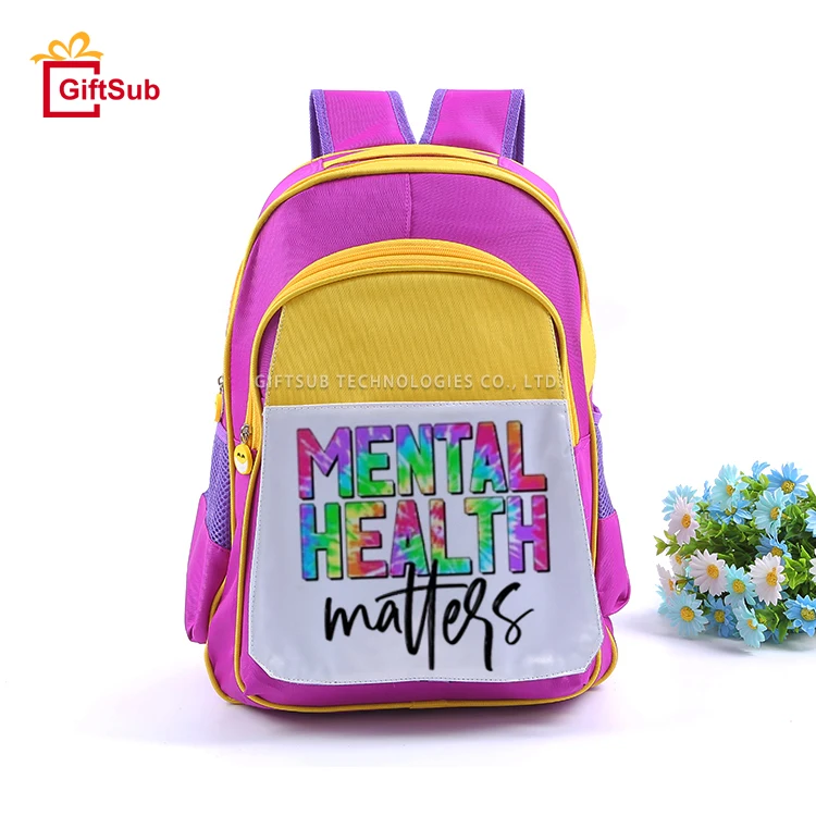 DIY Custom Printed Large Sublimation Backpacks Blanks For School Children