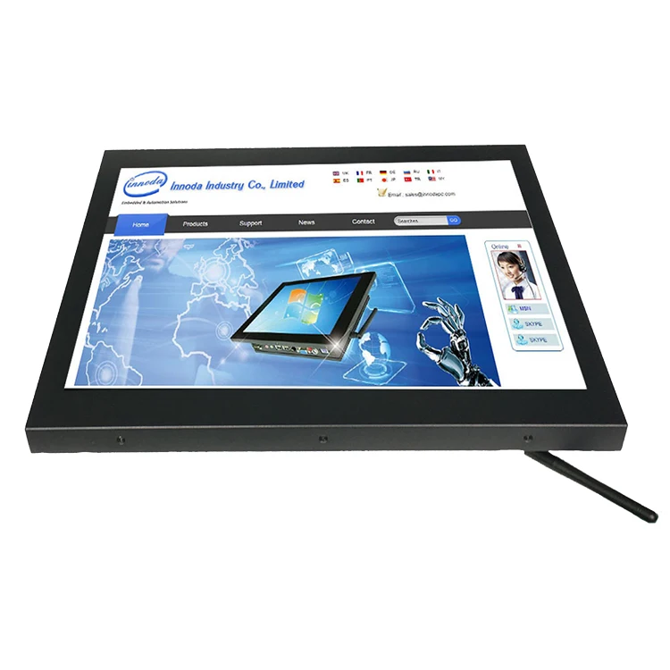 Full customization 17 inch all in one industrial front IP65 computer with WIFI
