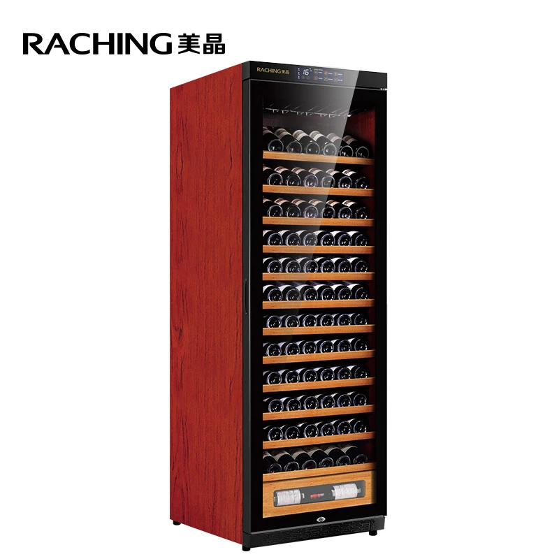 Factory Direct Offer >100 Bottles Solid Wooden living room cabinet Wine cooler Cabinet with independent decanting zone