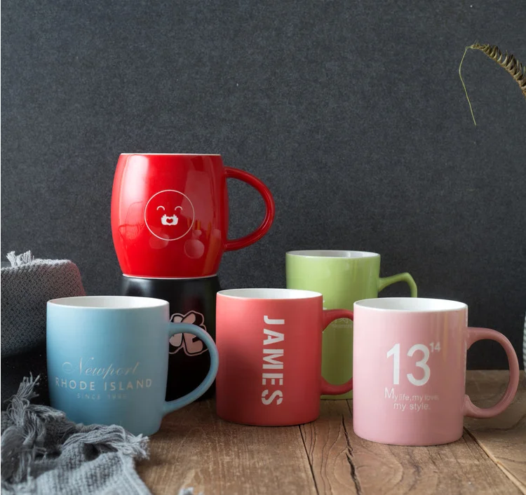 14 oz 18 oz Wholesale Promotional Gift Customized Laser Engraved Mugs Silicone Ceramic Coffee Cup Mug With Laserable Logo