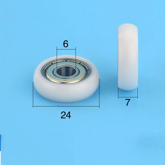 5*22*6 mm POM Plastic Coated Ball Bearing 625zz for Sliding Door and Windows Roller Pulley
