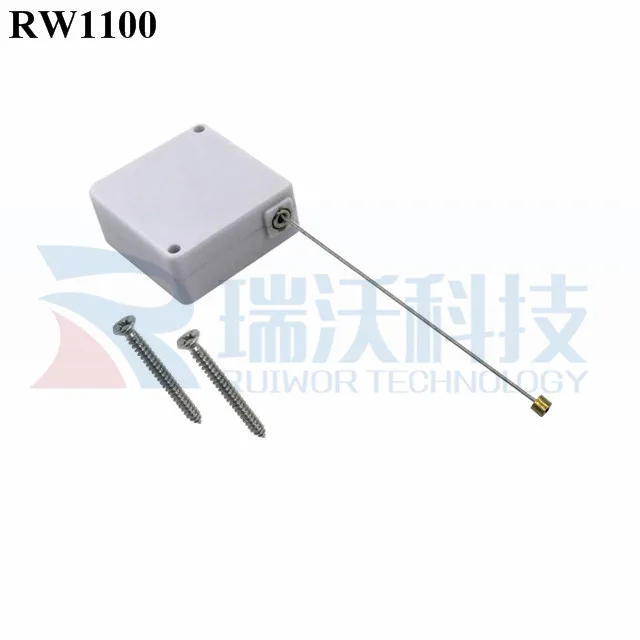 
RUIWOR RW1100 Square Security Anti Theft Pull Box Work with Cable End Apply in Various Products Retractable Security Harness 