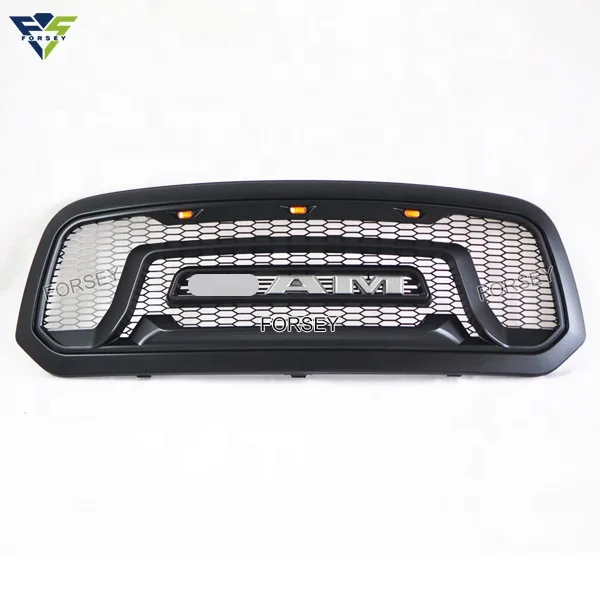 Dodge 2013-2018 ABS replacement Grille for RAM 1500 Front Mesh Grille  with LED lights Rebel Style