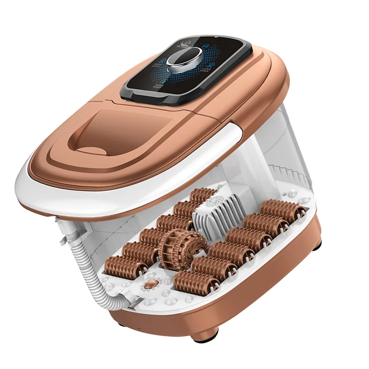 Factory Wholesale Foot Bath Spa Massager 12 Self-Service Roller Foot Massager With Heated Acupressure