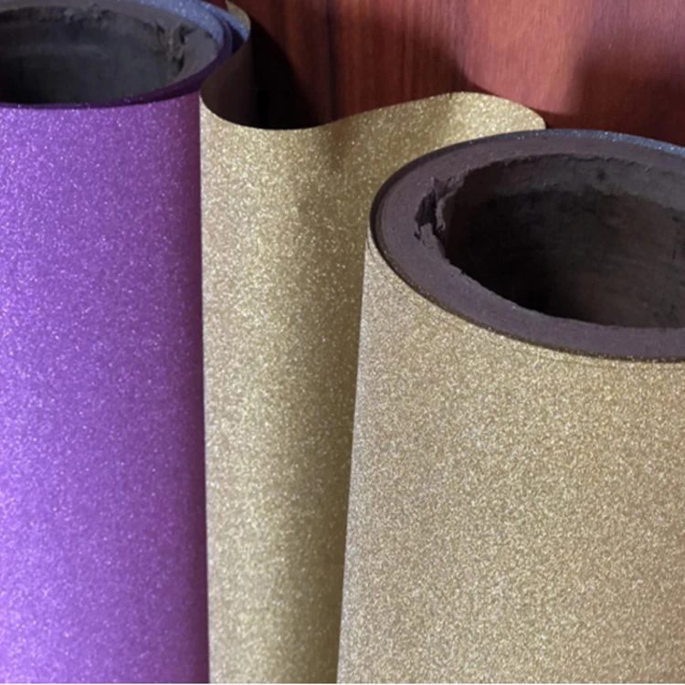Customized Support Samples Packaging Use Metallized Thermal Sparkly Glitter Film For Textile