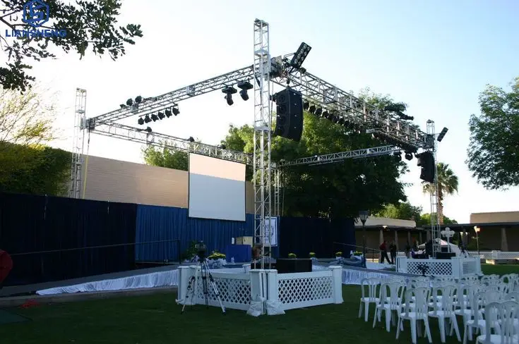 Event Equipment Aluminum Concert Canopy Roof Stage Platform Truss System For Sale