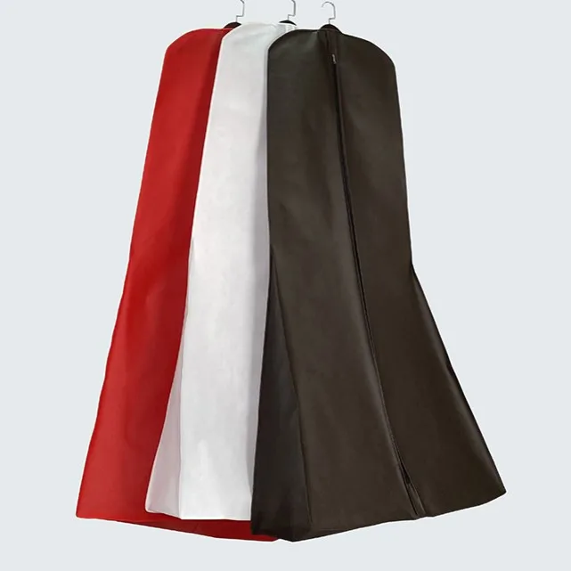 Dresses Packing Bag With Zip Wedding Non Woven Dress Plastic Bag Garment Bag Custom Logo