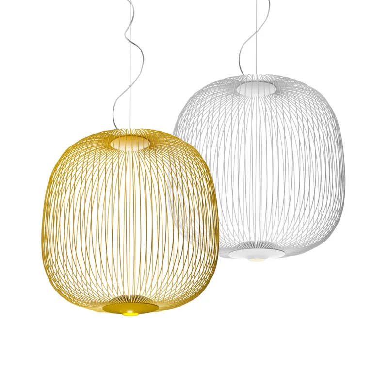 Modern Spokes 1/2 Pendant Lights Modern Led Hanging Lamp Loft Industrial bird cage chandeliers pendant lights