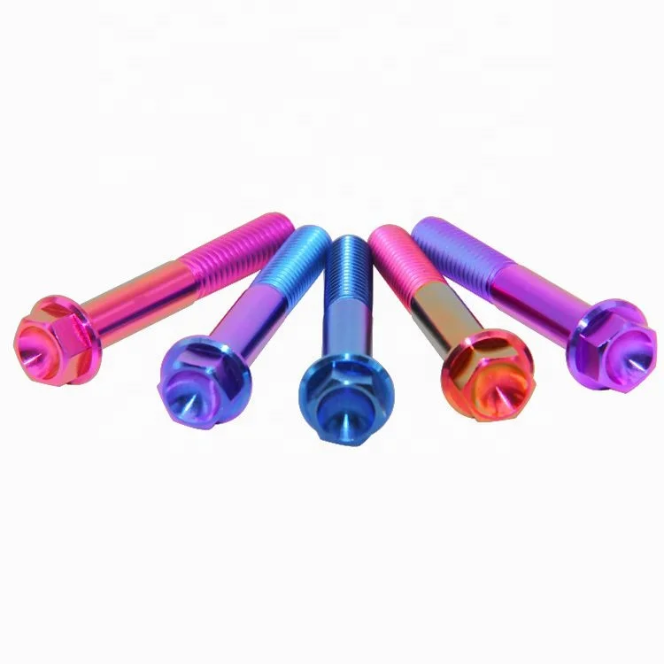 M5 M6 M8 M10 M12 титановый шестигранный фланцевый болт для мотоцикла