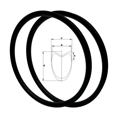 High Quality Lightweight 700C Carbon Bicycle Wheels Parts with Ceramic Bearings and Rim Brake for Road Bike and MTB