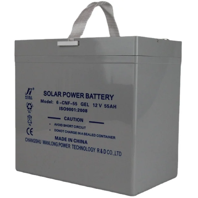 Rechargeable Sealed Lead Acid 12V 55ah RV and Marine Deep Cycle Gel Cell Battery for Solar/UPS