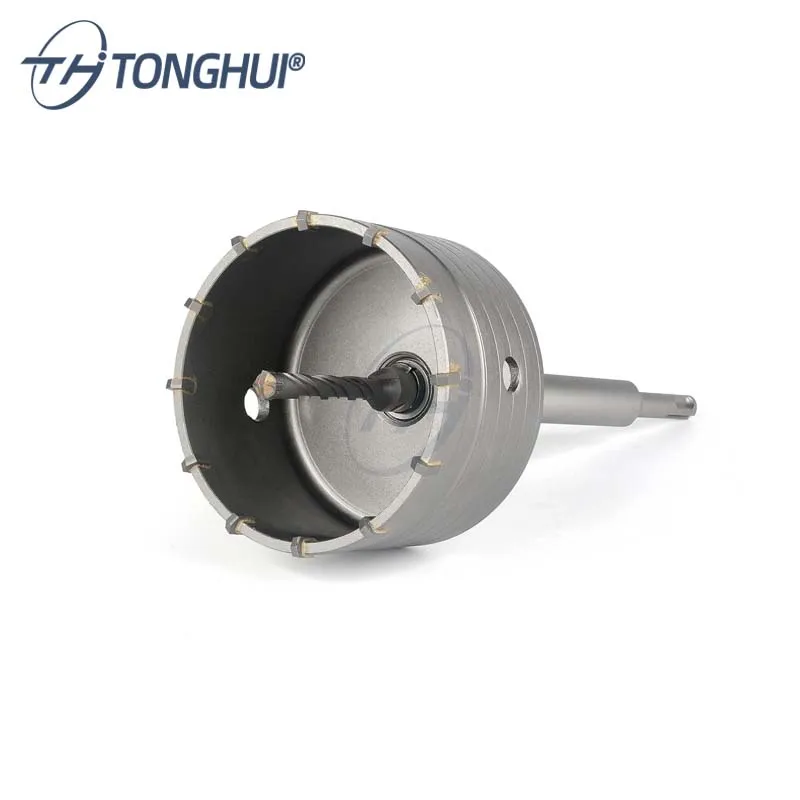 Factory Concrete core drill bits 30-160mm SDS Plus Hammer Drills Cutter Tools Wall Hole Saw set