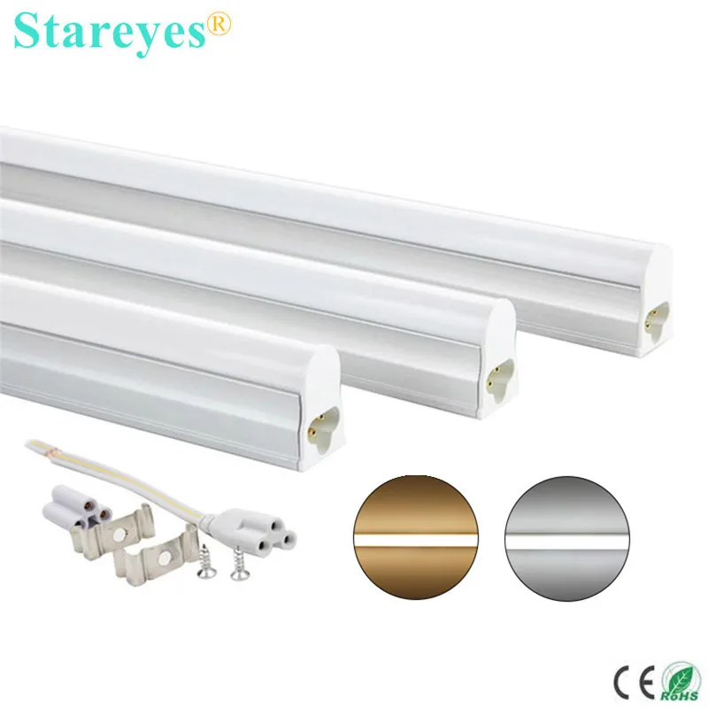 
Free shipping 100Pcs T5 LED Tube Integrated 5W 9W 14W 18W Fluorescent Bulb 30cm 60cm 90cm 120cm Cabinet Kitchen Decoration Light 