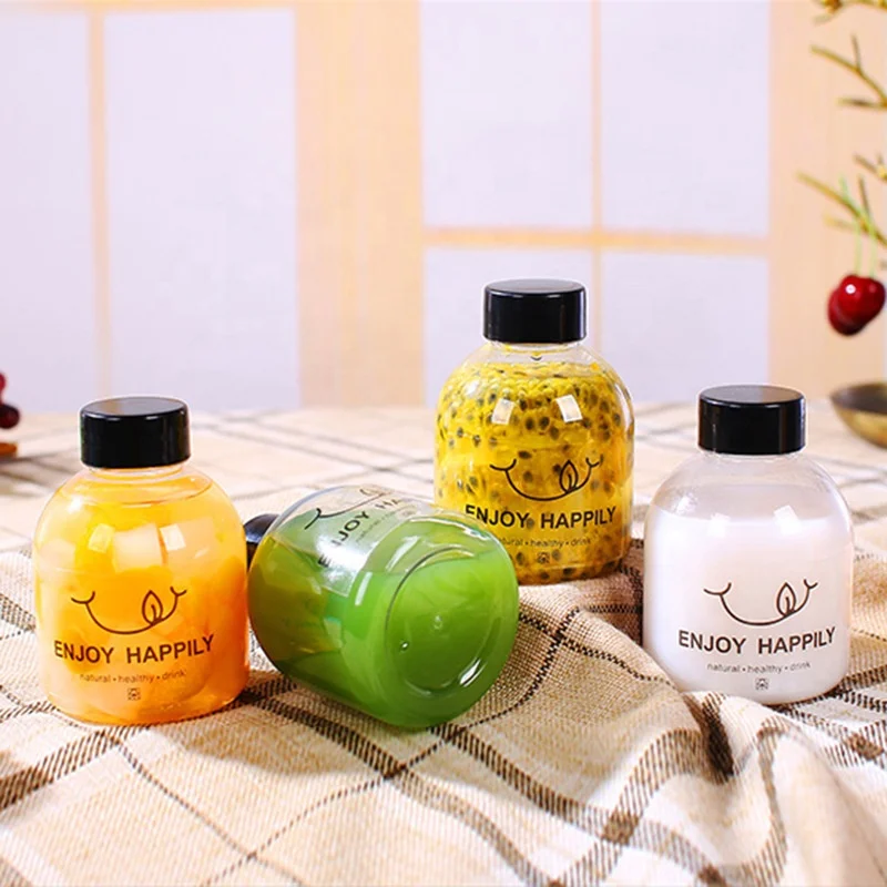 Bottle Eco-friendly High Quality Plastic PET Juice Bottle Customized Beverage Round Screw Cap