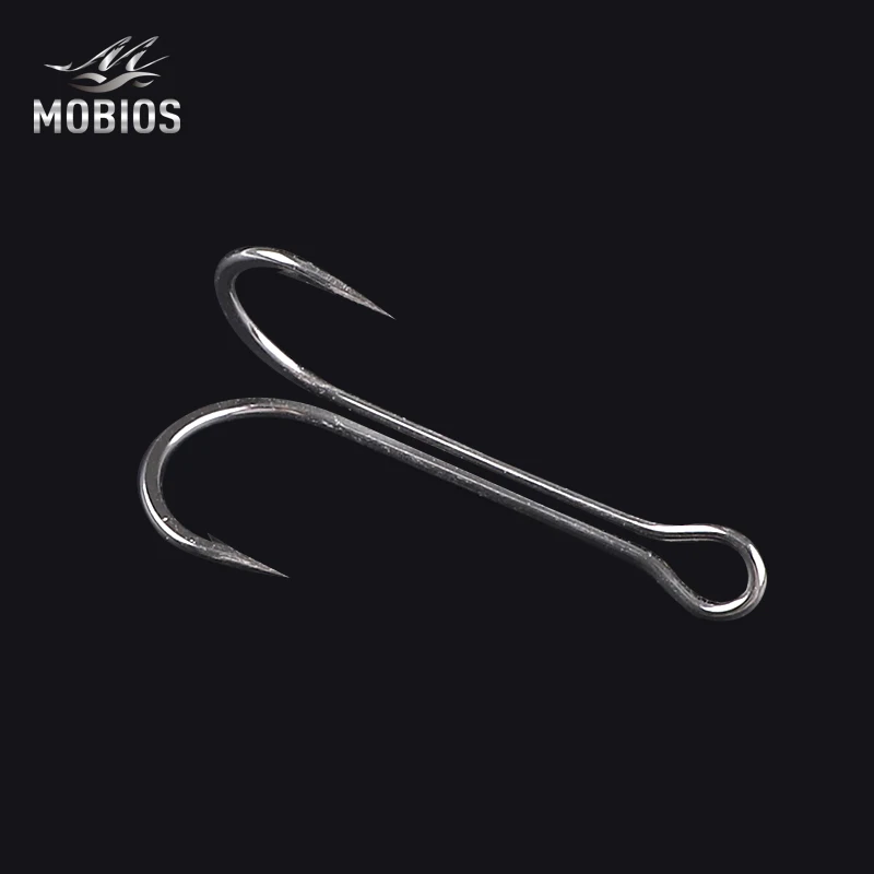 MOBIOS 8 # - 3/0 Лидер продаж двойной нержавеющий рыболовный крючок из немецкого сплава