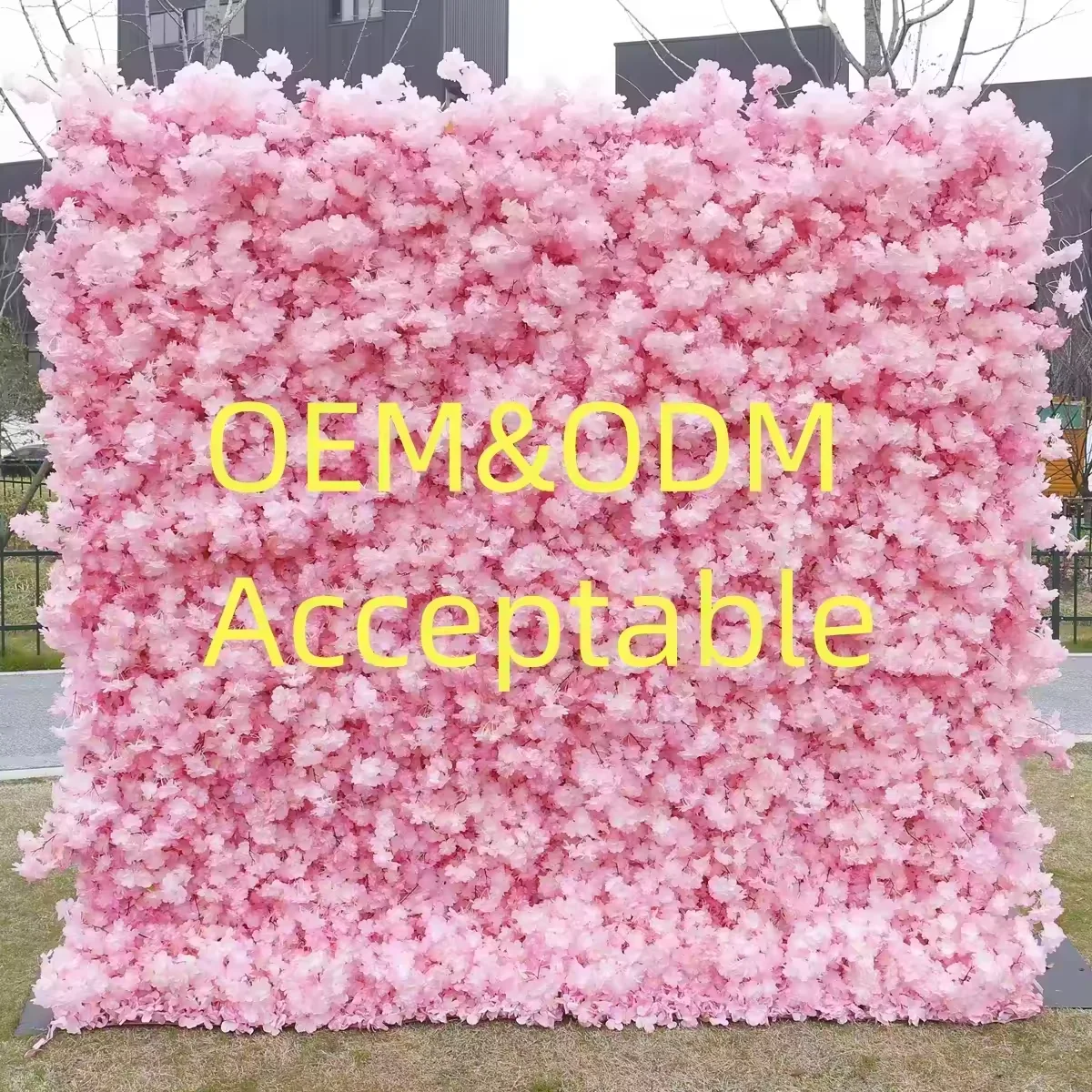 SEASON 1*1M Customize Artificial Roses Wall Silk Flowers Panel for Wedding Event Decor Pink Rose Flower Backdrop