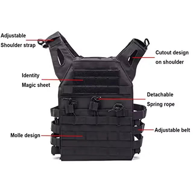 Utility Protective Gear Plate Tactical Vest Outdoor Quick-release Camouflage 600D Protective Vest