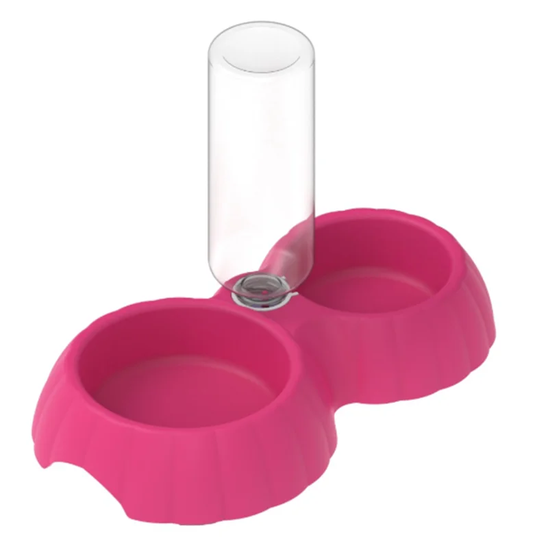 gravity automat pet cat dog waterer food feeder pet water bottle dispenser for wholesales