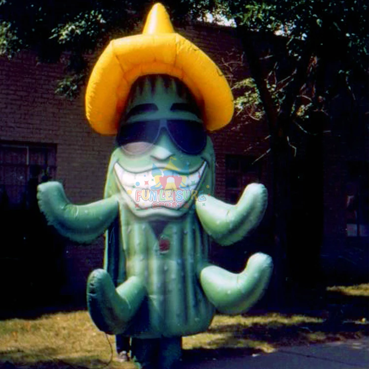 Commercial sky dancing man airblown figure air dancer for outdoor advertising inflatable cactus