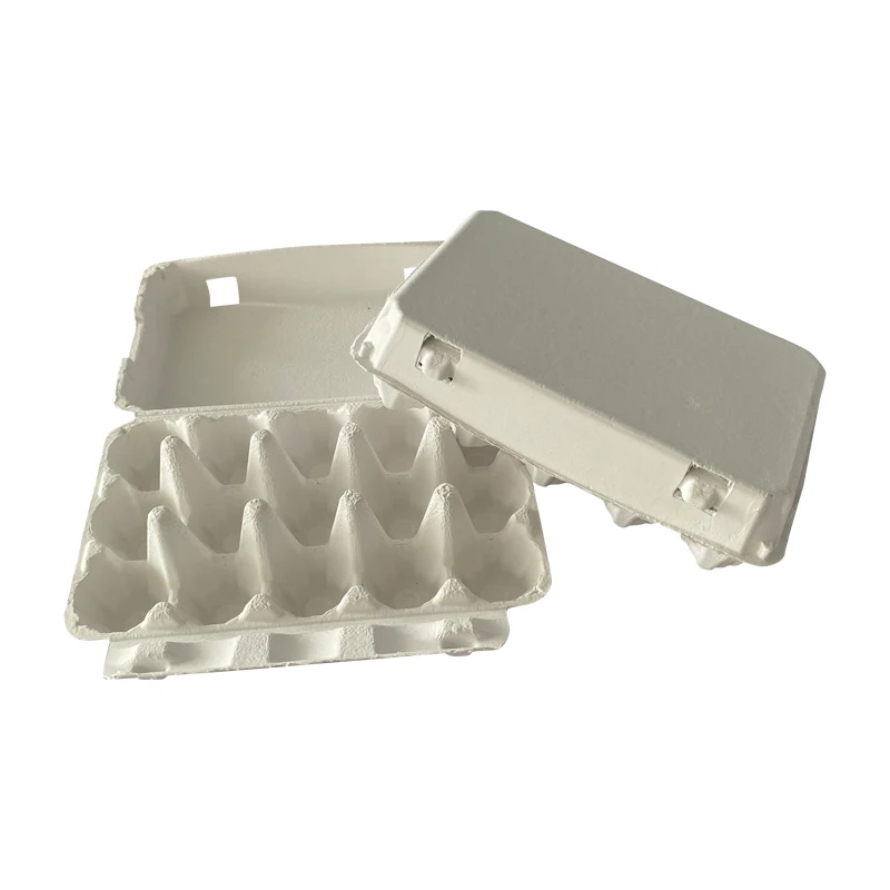 ZY Paper Egg Carton Chicken cell Pulp Fiber Carrier Tray Holder Bulk Hold 20 Count Eggs Farm Market Travel Egg Storage Container