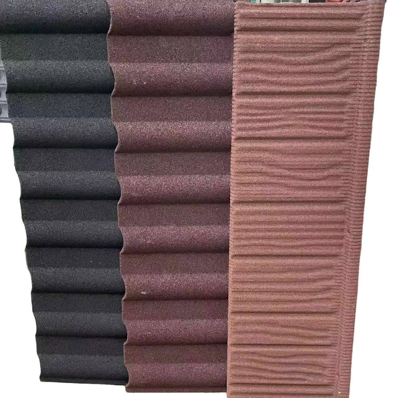 Factory direct supply building materials metal bond aluminium stone coated metal roof tiles used for house roof construction