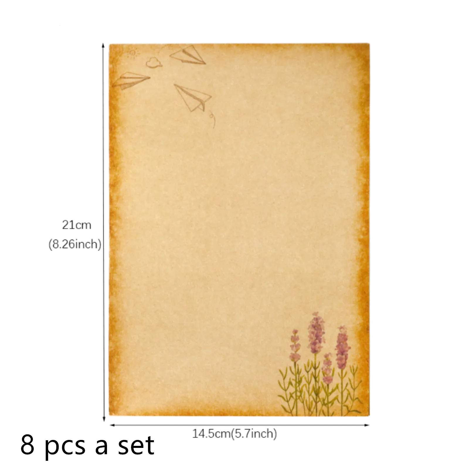 Vintage Kraft Paper Boxed Set of Greeting Cards With Envelope Birthday, Wedding, Thanksgiving Envelope Sticker Greeting card Set