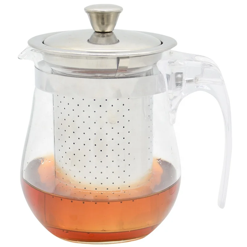 Best Selling Handmade heat resistant glass teapot traditional  heat resistant tea pot with cup glass tea pot set