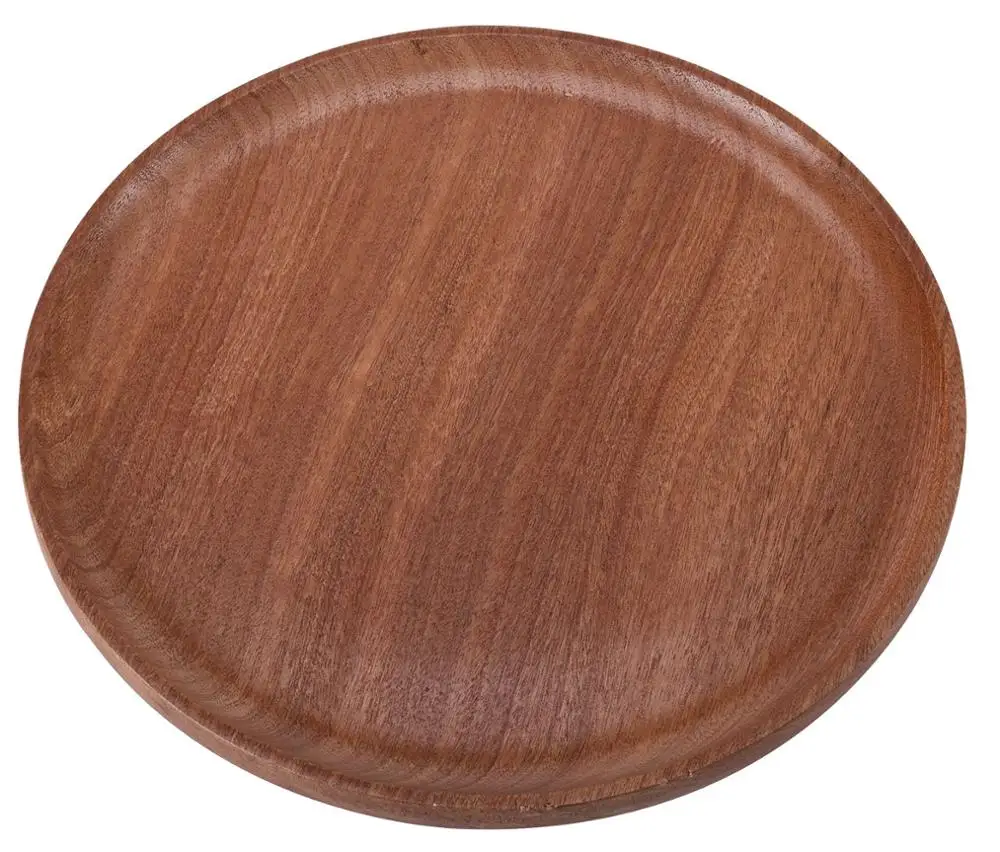 Wood Cake Stand With Dome Lid - Multifunctional Serving Platter and Cake Plate