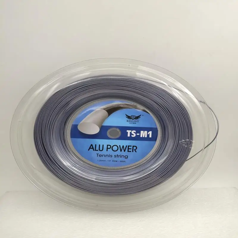 
Wholesale soft feeling brand polyester tennis string alu power 1.25mm 200m for tennis racket 