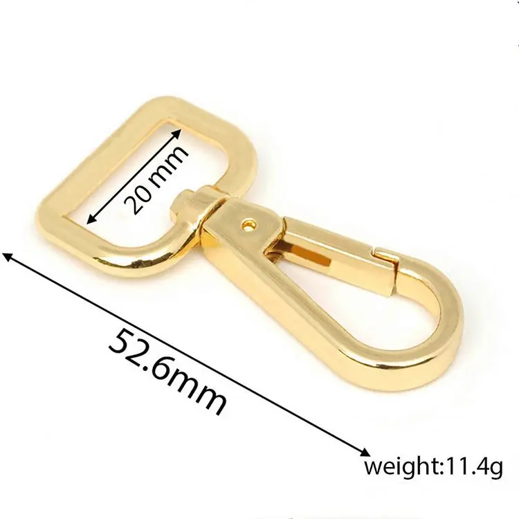 Bulk Selling D Ring Spring Snap Hook Circle Metal Snap Hook for Bag Parts Blouse Belt Zinc Alloy Accessories