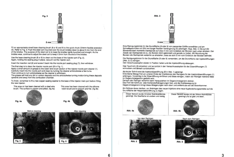 19PCS Universal Diesel Engine Injector Seat Cleaning Tool Cleaner Brush Kit