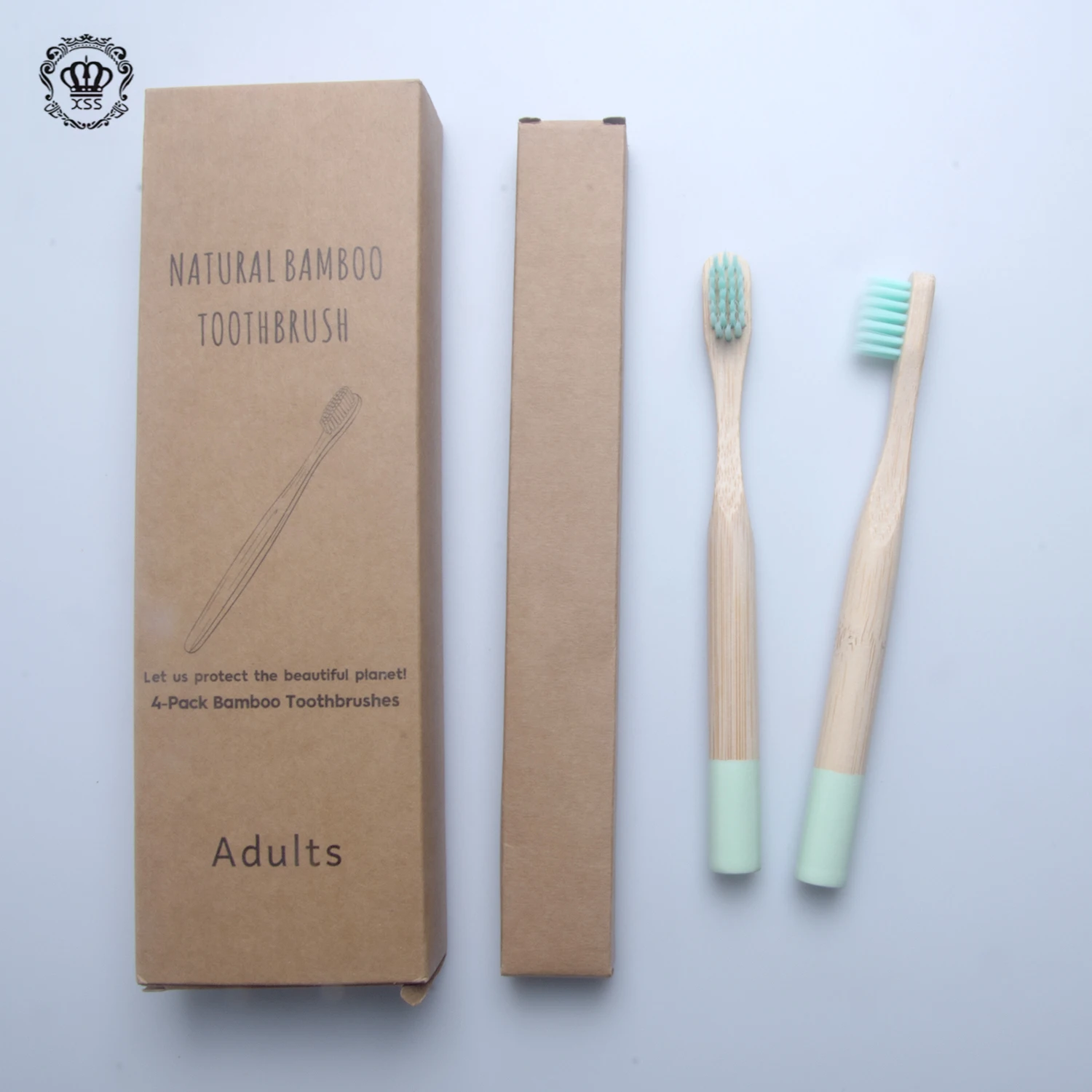 XiBrush Free Sample Kids Children Biodegradable Brosse a Dent Bambou Family 100% Organic Bamboo Toothbrush With Private Label