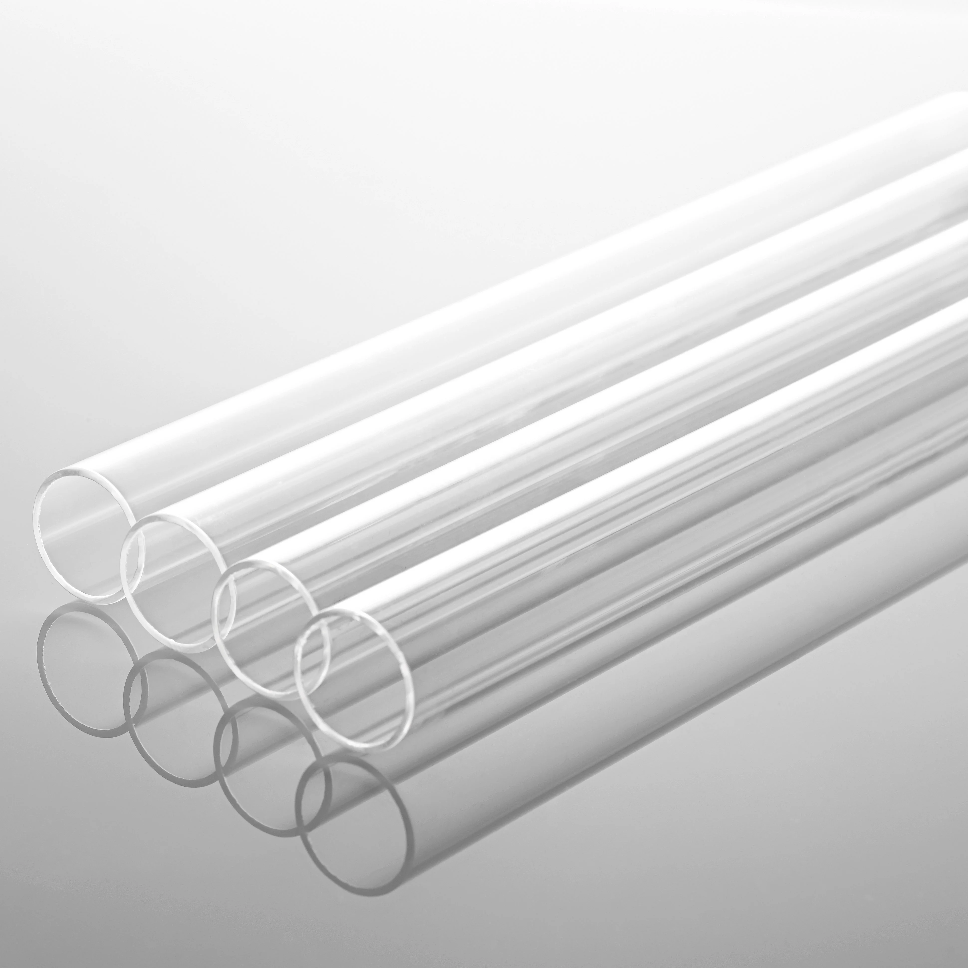 SUCCESS Heat Resistant Quartz Glass Cylinder Fused Silica Polished Quartz Glass Tube Pipe