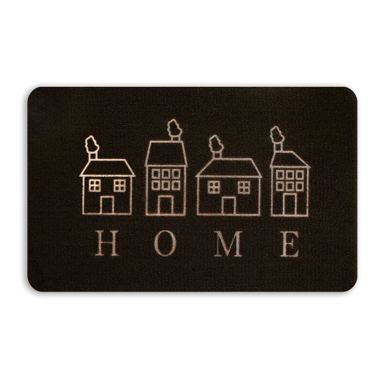 Custom Printed Indoor Embossed Pvc Loop Mat For Kitchen