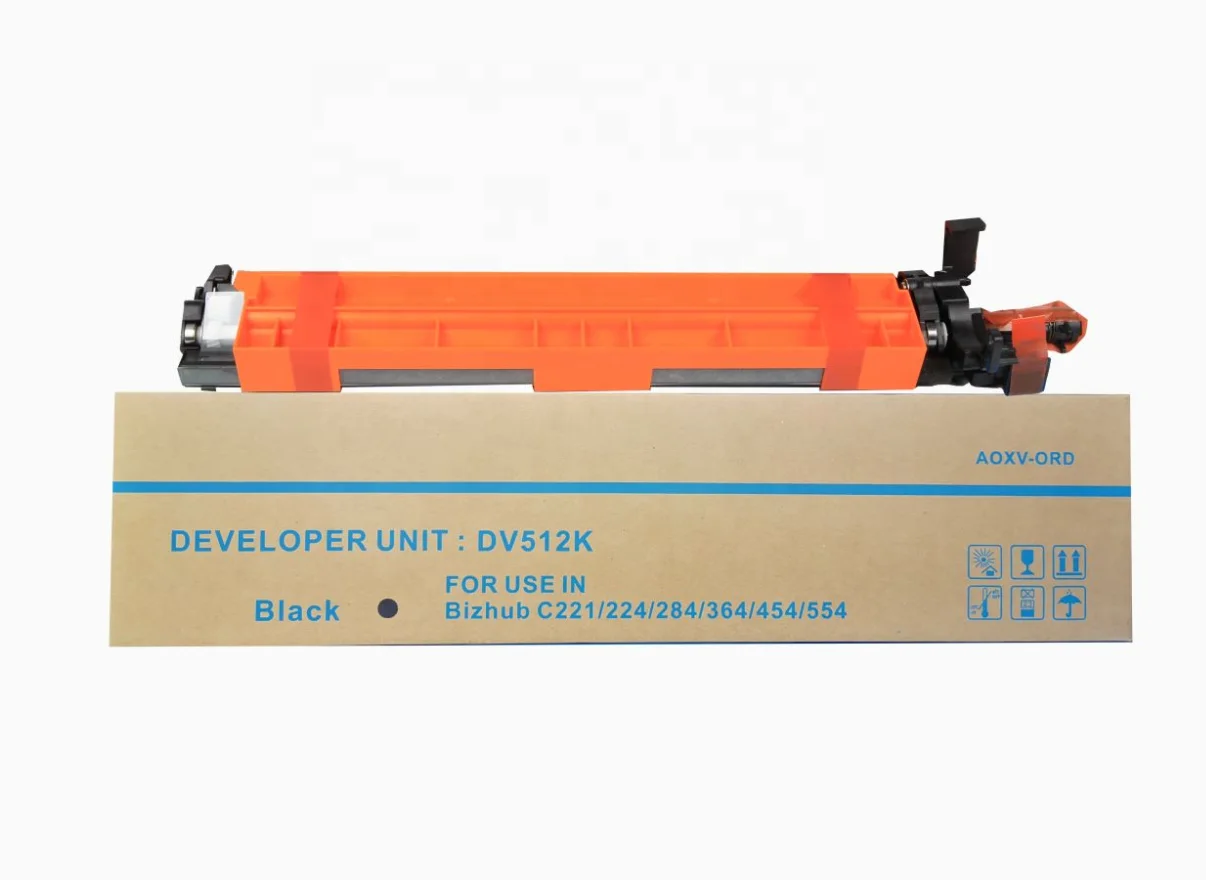 Высококачественный DV512 Разработчик для Konica Minolta Bizhub C364 C224 C284 C454 C554 с порошком проявителя
