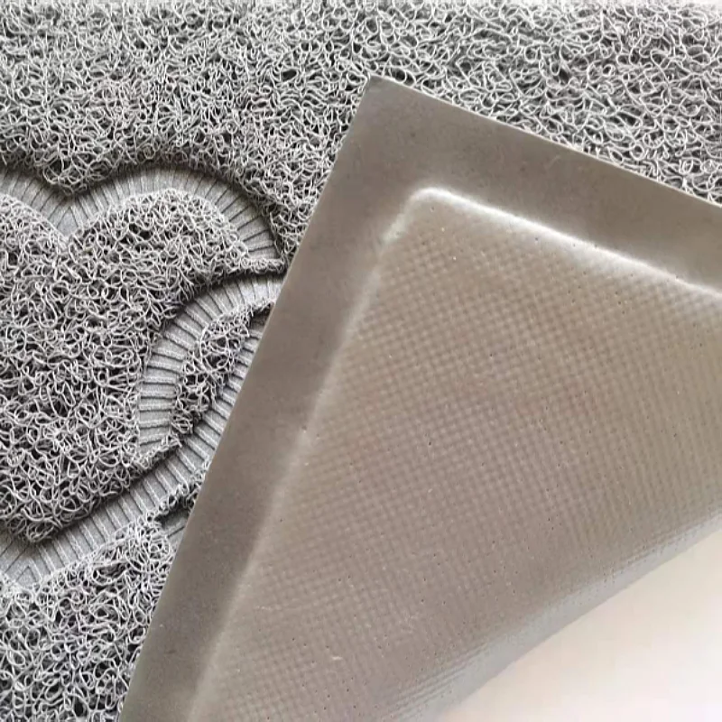 Custom Embossed Shape Door Mat Dust Trap Entrance Doormat Anti-slip Recycle PVC Coil  Door Mat