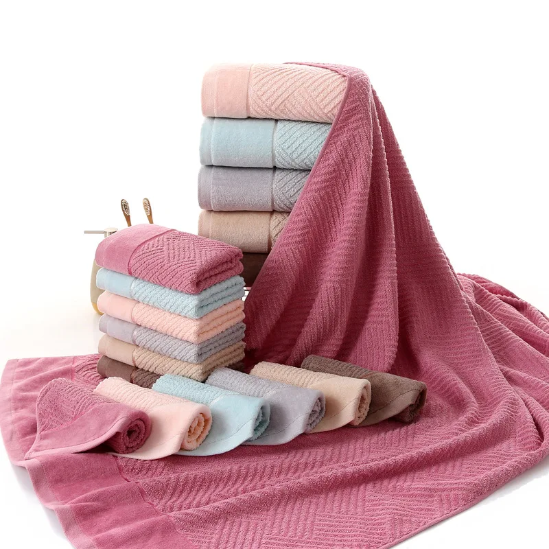 brand factory supplier100% cotton cheap velent bath towel with dobby border home terry towel hot sale china product wholesale