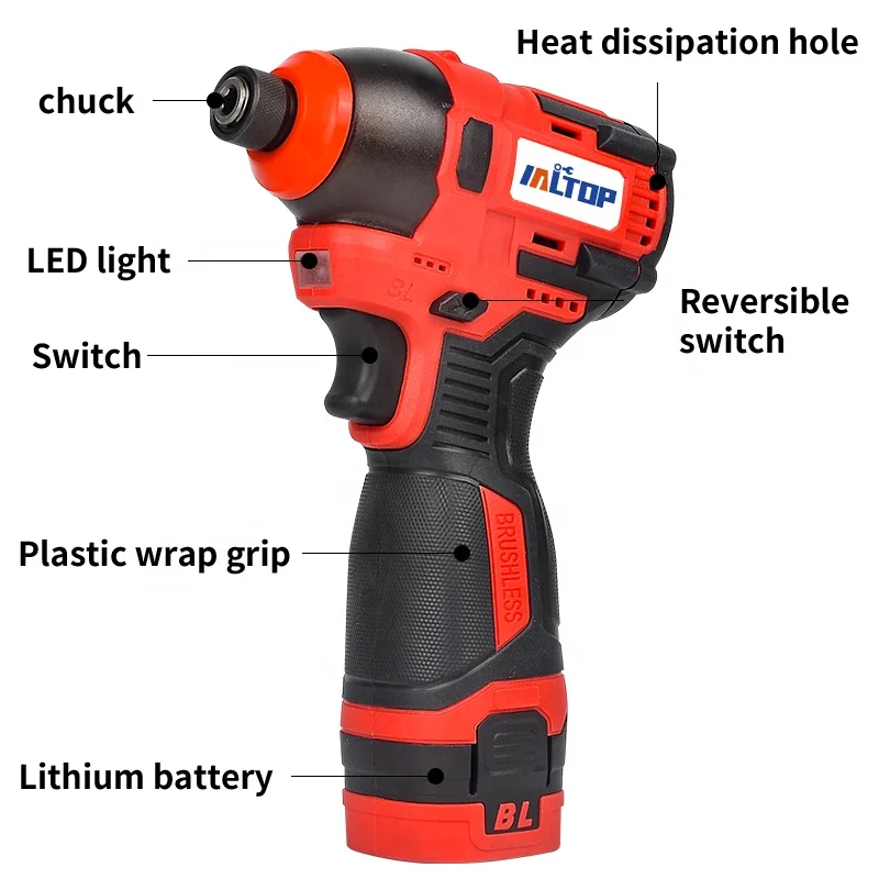 Lithium-Ion Brushless Motor Impact Driver  Cordless Quick-Shift Variable Speed Impact Driver