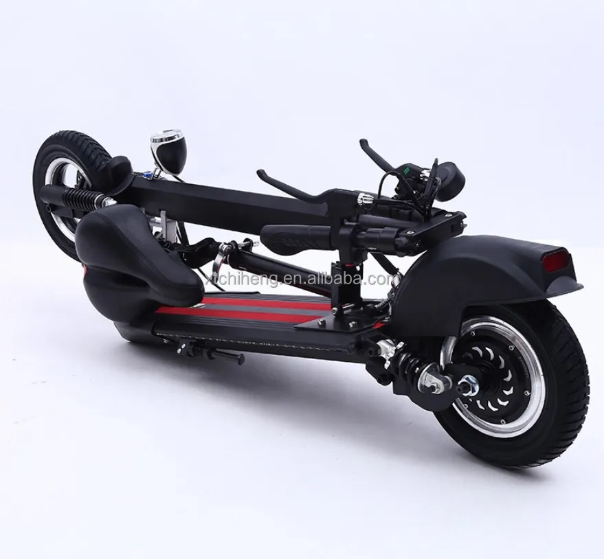48V 12.5AH acceleration motor foldable 1200W electric scooter with 10-inch off-road wide tire